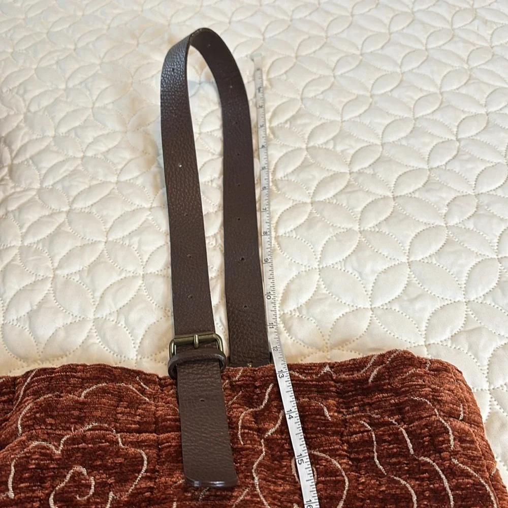 Jim Thompson Quilted Textured Velour Hobo Bag W/ Leather Straps Raw Silk Lining